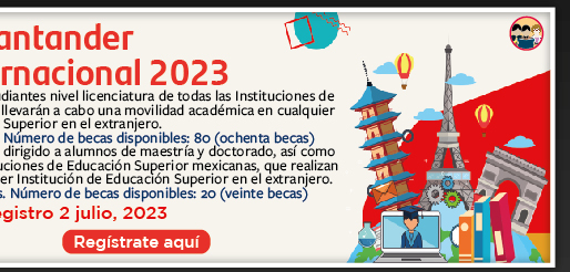 Becas Santander | Movilidad Internacional 2023 (Registro)